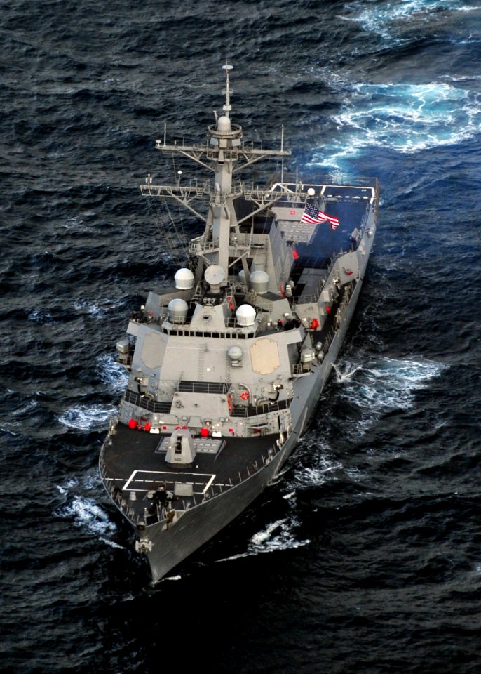 US Navy 110520-N-VQ827-634 The guided-missile destroyer USS Truxtun (DDG 103) is underway during the Royal Navy-sponsored joint exercise Saxon Warr