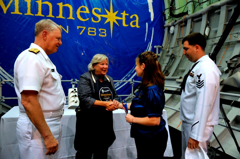 US Navy 110520-N-ZB612-424 Keel laying ceremony for Minnesota (SSN 783)