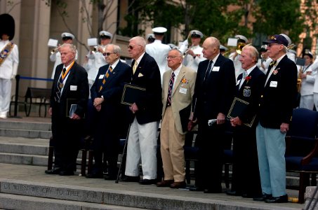 US Navy 110603-N-KV696-242 Battle of Midway veterans are honored during the 69th anniversary Battle of Midway commemoration ceremony