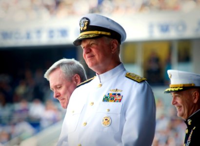 US Navy 110527-N-ZB612-164 Chief of Naval Operations (CNO) Adm. Gary Roughead participates in the Naval Academy Class of 2011 graduation and commis