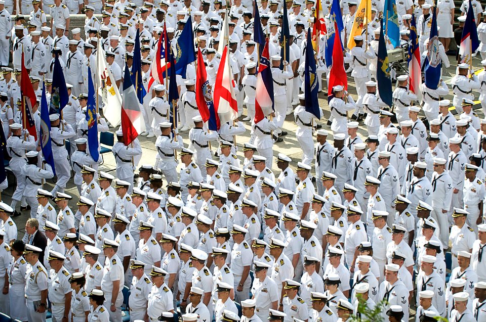 US Navy 110603-N-ZB612-083 Sailors form a