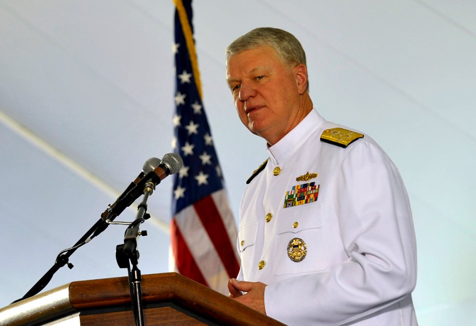 US Navy 110610-N-ZB612-105 Chief of Naval Operations (CNO) Adm. Gary Roughead attends the U.S. Naval War College graduation ceremony. (