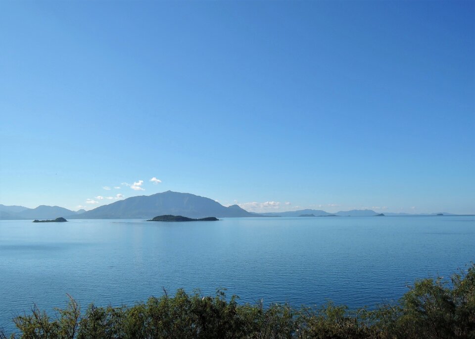 Blue sea noumea seascape
