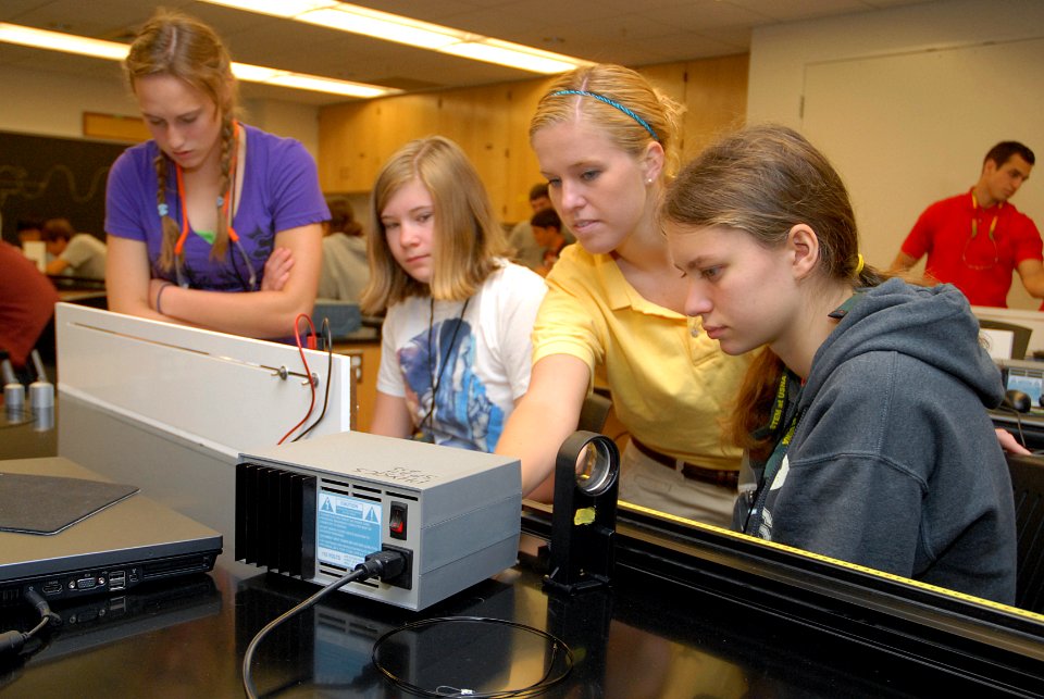 US Navy 110615-N-OA833-001 Students participating in the annual Science, Technology, Engineering and Mathematics (STEM) program at the U.S. Naval A
