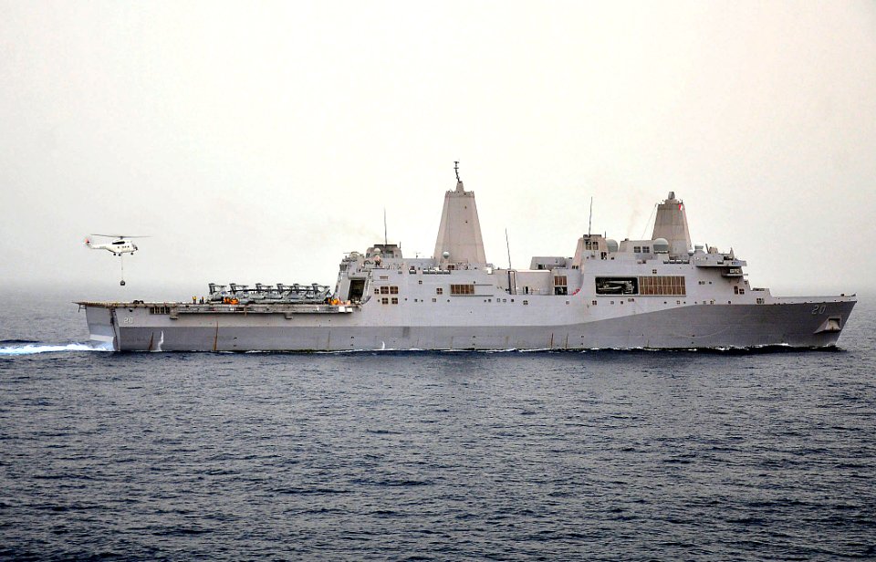 US Navy 110613-N-ZS026-005 An 330EV Puma helicopter assigned to the Military Sealift Command dry cargo and ammunition ship USNS Alan Shepard (T-AKE