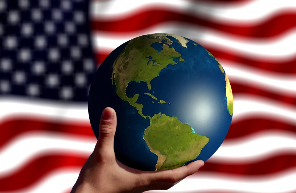 World power responsibility hand