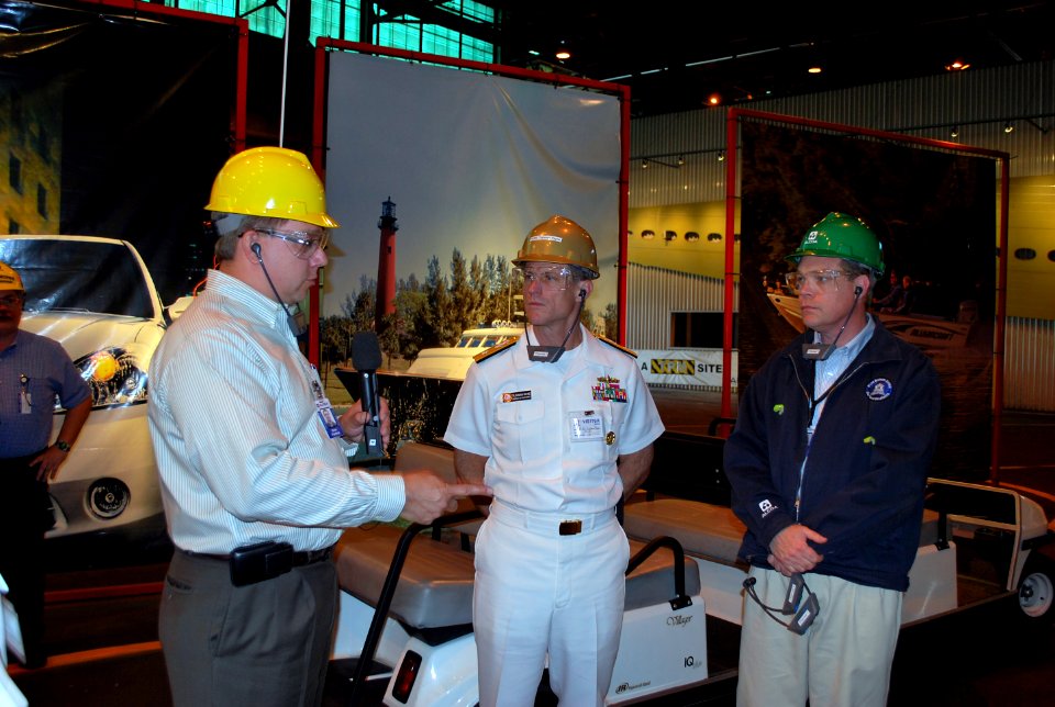 US Navy 110621-N-CI293-217 Rear Adm. Tilghman D. Payne, commander of Navy Region Midwest, tours Alcoa North American Rolled Products - Davenport Wo