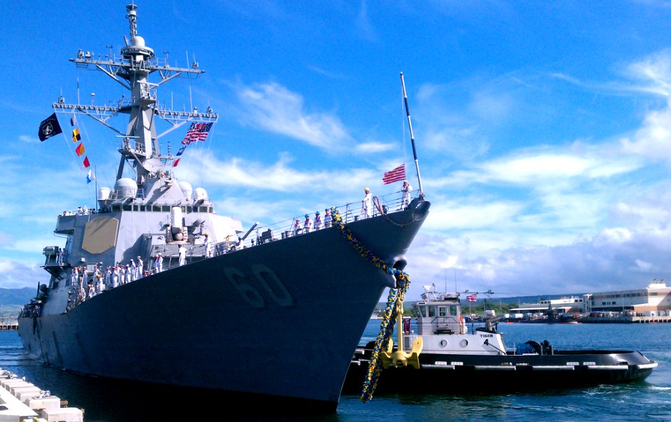 US Navy 110629-N-VM928-003 USS Paul Hamilton (DDG 60) returns to Joint Base Pearl Harbor-Hickam after a seven-month deployment