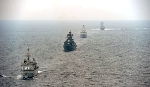 US Navy 110629-N-XZ912-422 Ships participate in maneuvering exercises during FRUKUS 2011