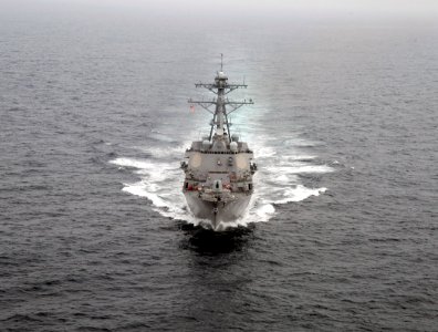 US Navy 110629-N-XZ912-083 The guided-missile destroyer USS James E. Williams (DDG 95) participates in maneuvering exercises during FRUKUS 2011