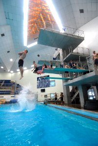 US Navy 110713-N-OA833-006 Plebes in the U.S. Naval Academy Class of 2015 receive basic swimming and diving instruction at Lejeune Hall