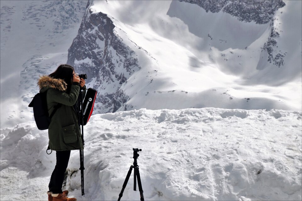 Winter mountain ice