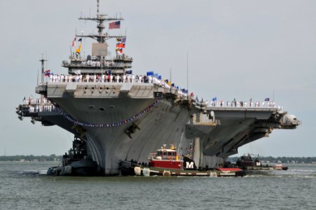 US Navy 110715-N-QY430-099 The aircraft carrier USS Enterprise (CVN 65) returns to Naval Station Norfolk after a six-month deployment to the U.S. 5
