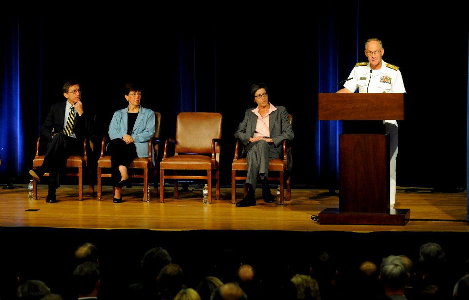 US Navy 110715-N-PO203-032 Rear Adm. Nevin Carr, Chief of Naval Research, delivers remarks during the 2010 Dr. Delores M. Etter Top Scientists and