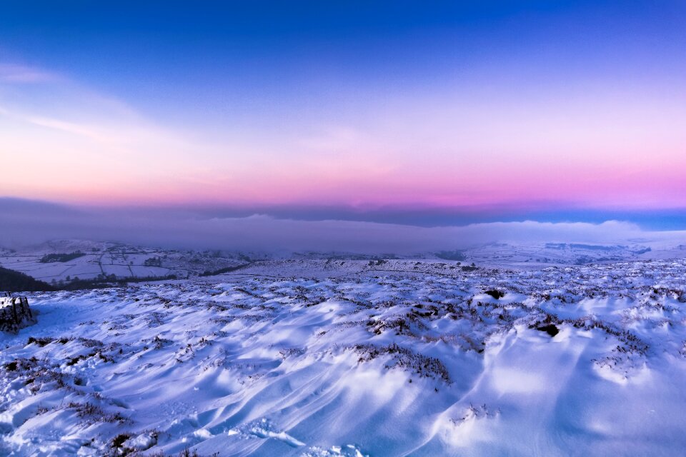 Christmas december blue sunset