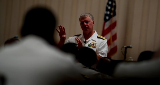 US Navy 110804-N-TU221-399 Chief of Naval Operations (CNO) Adm. Gary Roughead speaks during the 39th annual National Naval Officers Association (NN