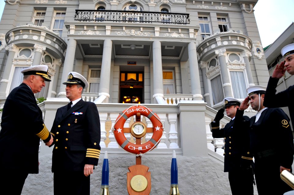 US Navy 110805-N-ZB612-198 Chief of Naval Operations (CNO) Adm. Gary Roughead tours the Chilean Hydrographic and Oceanographic Service (SHOA) facil
