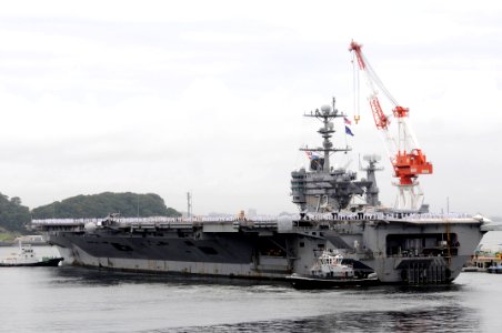 US Navy 110825-N-SF508-088 USS George Washington moors after a summer patrol