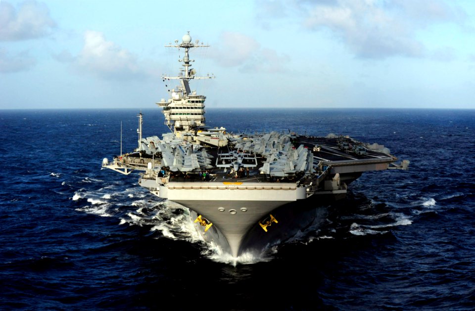 US Navy 110807-N-ZZ999-597 The Nimitz-class aircraft carrier USS John C. Stennis (CVN 74) transits the Pacific Ocean