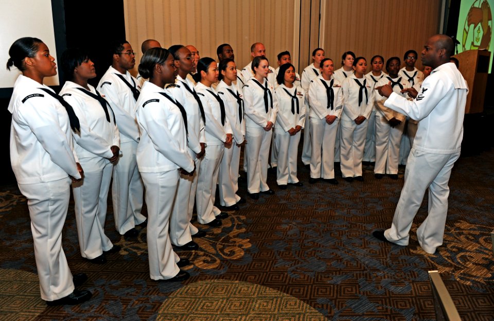 US Navy 110805-N-DX615-006 USS Makin Island (LHD 8) performs at the 39th annual Leadership, Professional Development and Training Conference, hoste