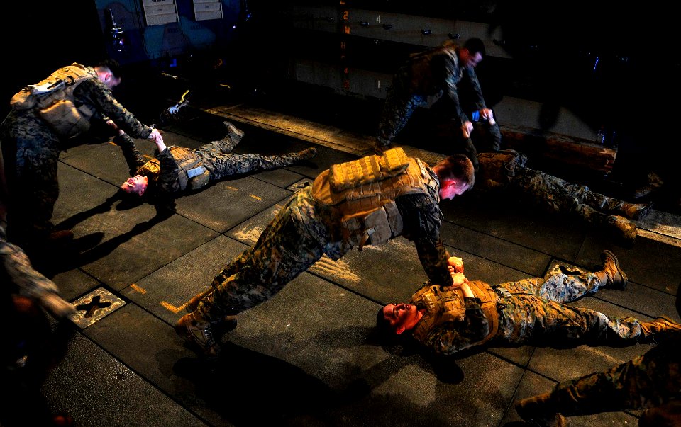 US Navy 110809-N-CT127-157 Marines participate in a Marine Corps Martial Arts Program