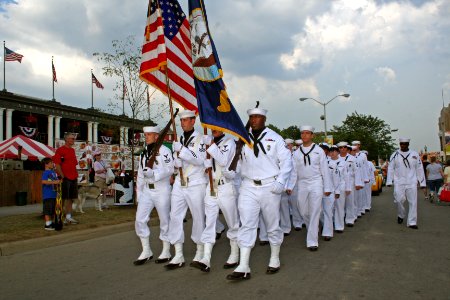 US Navy 110818-N-ZL585-228 Sailors march in the Indiana State Fair