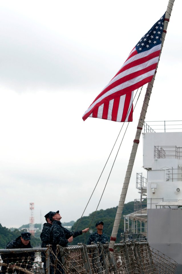 US Navy 110822-N-SF508-025 Moored, Shift Colors, The USS McCampbell returns to Yokosuka