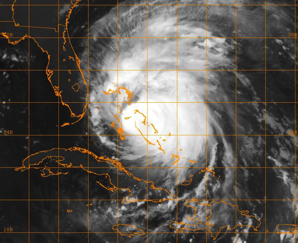 US Navy 110825-O-ZZ999-001 A GOES-13 infrared satellite image provided by the U.S. Naval Research Laboratory, Monterey, Calif., showing the status