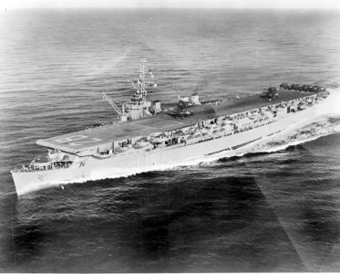 USS Cabot CVL-28 with F6Fs