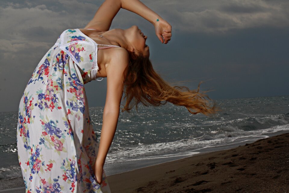Young model fashion shoot photography
