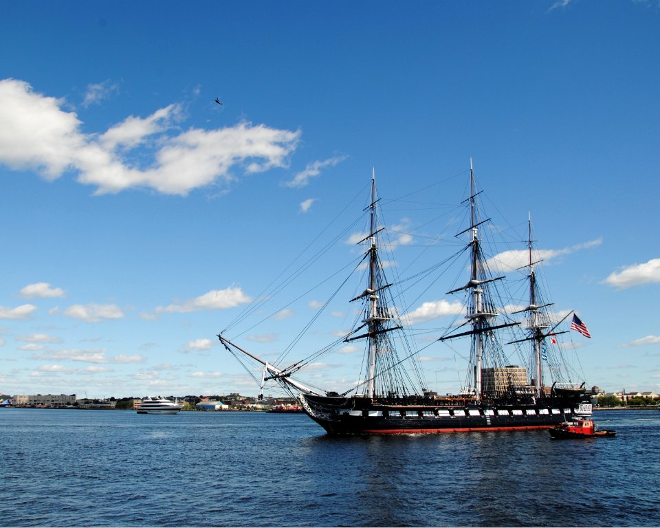 US Navy 110916-N-SH953-056 USS Constitution conducts an underway demonstration in Boston Harbor after a chief petty officer pinning ceremony