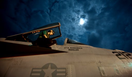 US Navy 110916-N-GC412-210 Aviation Structural Mechanic (Equipment) Airman Sarah Stone aboard the Nimitz-class aircraft carrier USS John C. Stennis