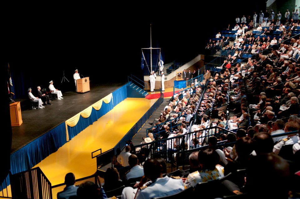 US Navy 110923-N-ZB612-074 Chief of Naval Operations (CNO) Adm. Gary Roughead delivers remarks during the CNO change of command