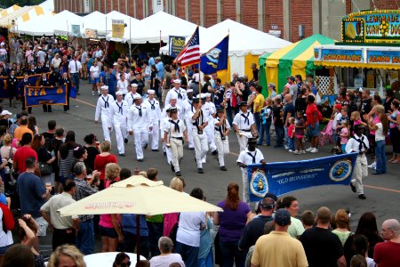 US Navy 110924-N-ZL585-111 Sailors from USS Constitution and various Navy Operational Support Centers near Springfield, Mass., march on the Avenue