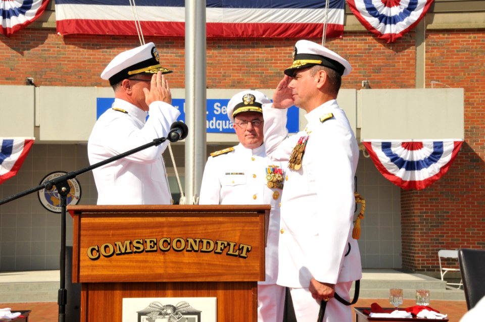 US Navy 110930-N-QY430-162 U.S. 2nd Fleet is disestablished during a ceremony in Norfolk
