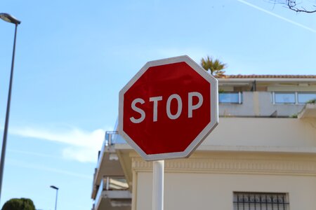 Traffic sign blue sky