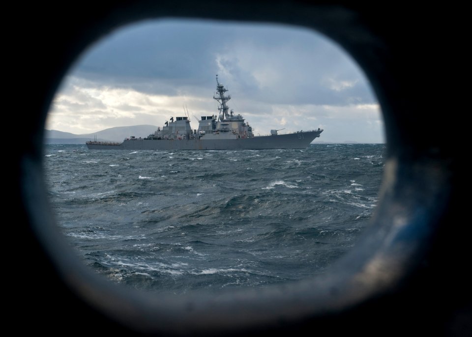 US Navy 111006-N-FI736-221 The guided-missile destroyer USS Arleigh Burke (DDG 51) is deployed participating in Exercise Joint Warrior 2011-2