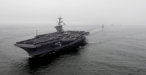 US Navy 111008-N-GZ277-039 The Nimitz-class aircraft Carrier USS Carl Vinson (CVN 70) participates in the San Francisco Fleet Week 2011 Parade of S