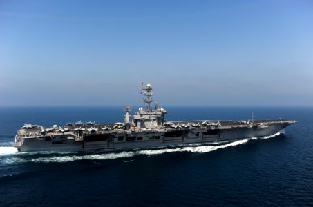 US Navy 111017-N-VN693-357 The aircraft carrier USS John C. Stennis (CVN 74) transits the Arabian Gulf