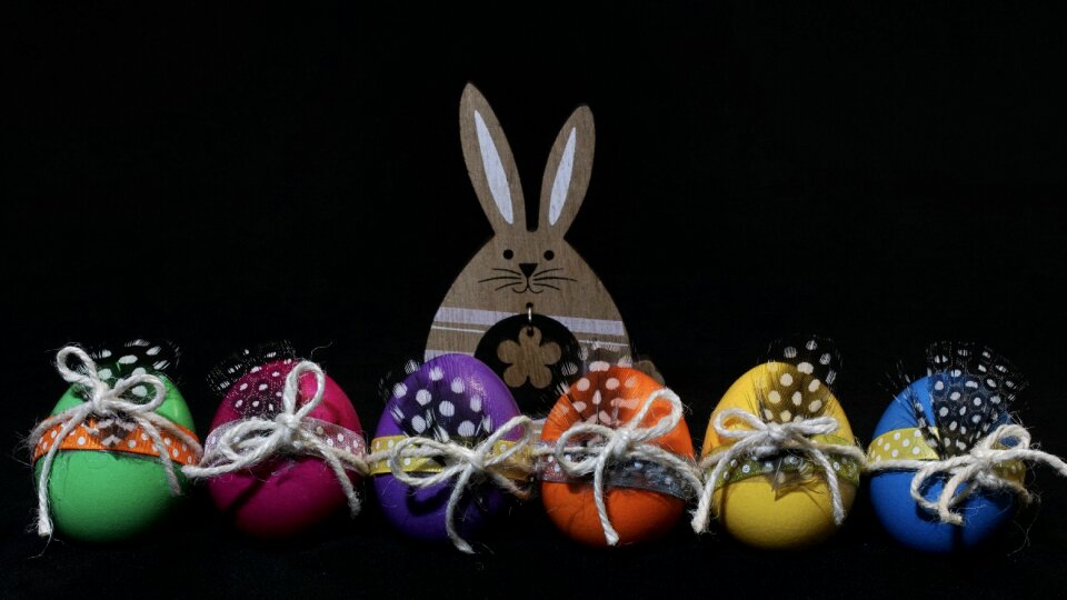 Easter eggs colorful happy easter