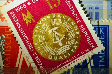 Old paper postmark