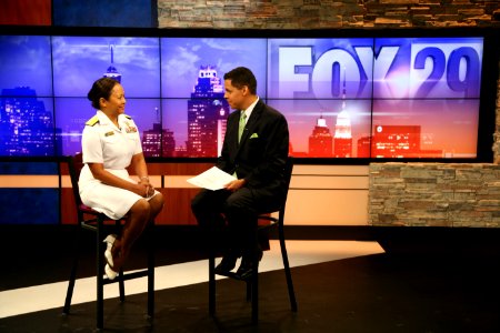 US Navy 111026-N-YM440-002 Rear Adm. Eleanor Valentin, commander of the Navy Medicine Support Command and director of the Medical Service Corps, ap