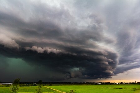 Shelf cloud squall line storm front photo