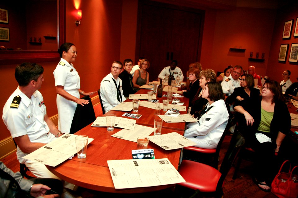US Navy 111027-N-YM440-250 Rear Adm. Eleanor Valentin, commander of Navy Medicine Support Command and director of the Medical Service Corps, speaks