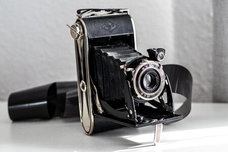 Retro analog camera photography