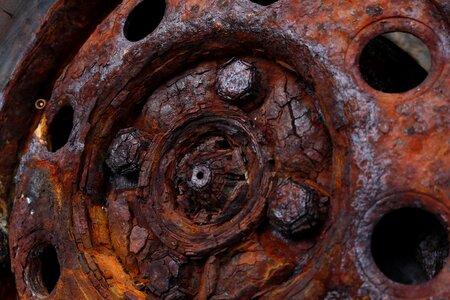 Close up metal old