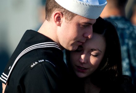 US Navy 111114-N-PB383-126 Information Systems Technician 2nd Class Patrick Green, assigned to the amphibious transport dock ship USS New Orleans (