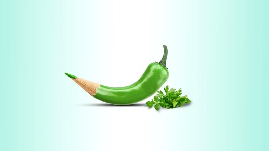 Photo manipulation vegetable design