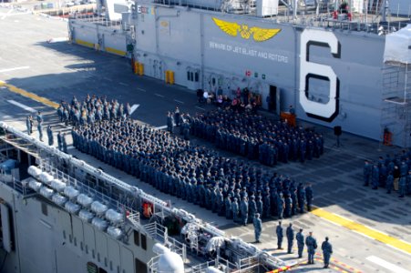 US Navy 111123-N-ZC343-836 118 Sailors advance aboard USS Bonhomme RIchard photo