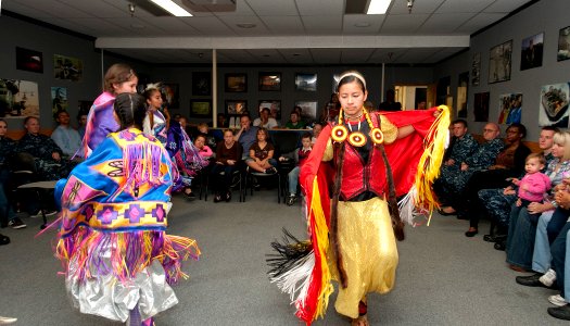 US Navy 111123-N-PD773-057 Soaring Eagles perform traditional dances